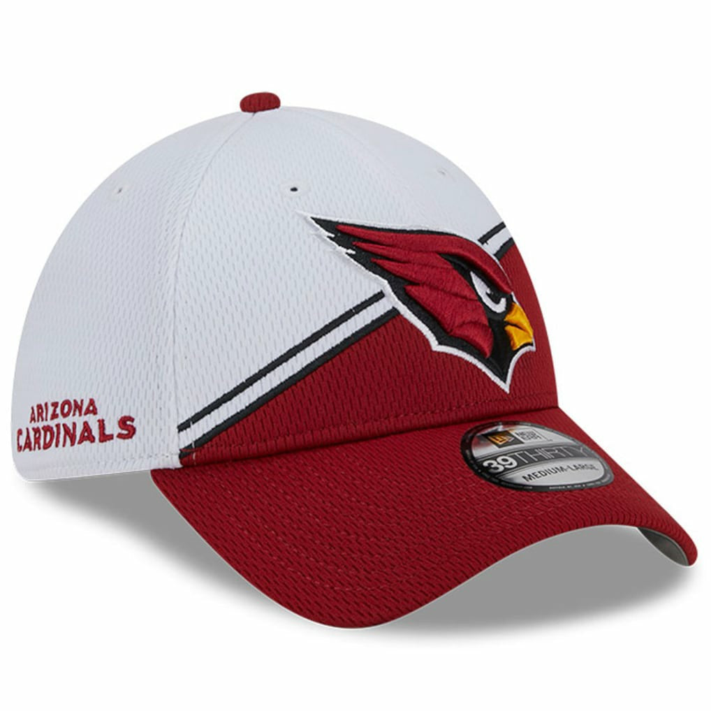 Arizona Cardinals New Era 2023 Sideline 39THIRTY Flex Hat White/Cardinal - NFL