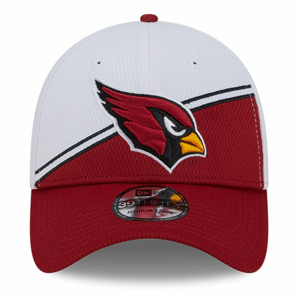 Arizona Cardinals New Era 2023 Sideline 39THIRTY Flex Hat White/Cardinal - NFL