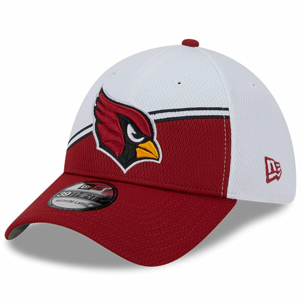Arizona Cardinals New Era 2023 Sideline 39THIRTY Flex Hat White/Cardinal - NFL