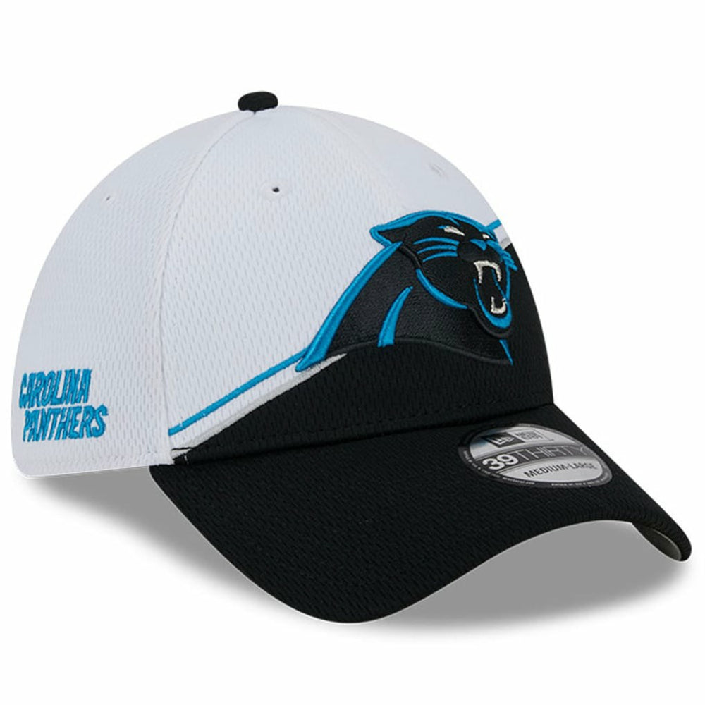 Carolina Panthers New Era 2023 Sideline 39THIRTY Flex Hat White/Black - NFL
