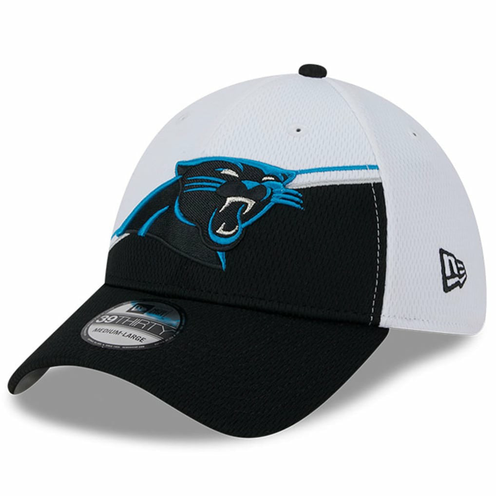 Carolina Panthers New Era 2023 Sideline 39THIRTY Flex Hat White/Black - NFL