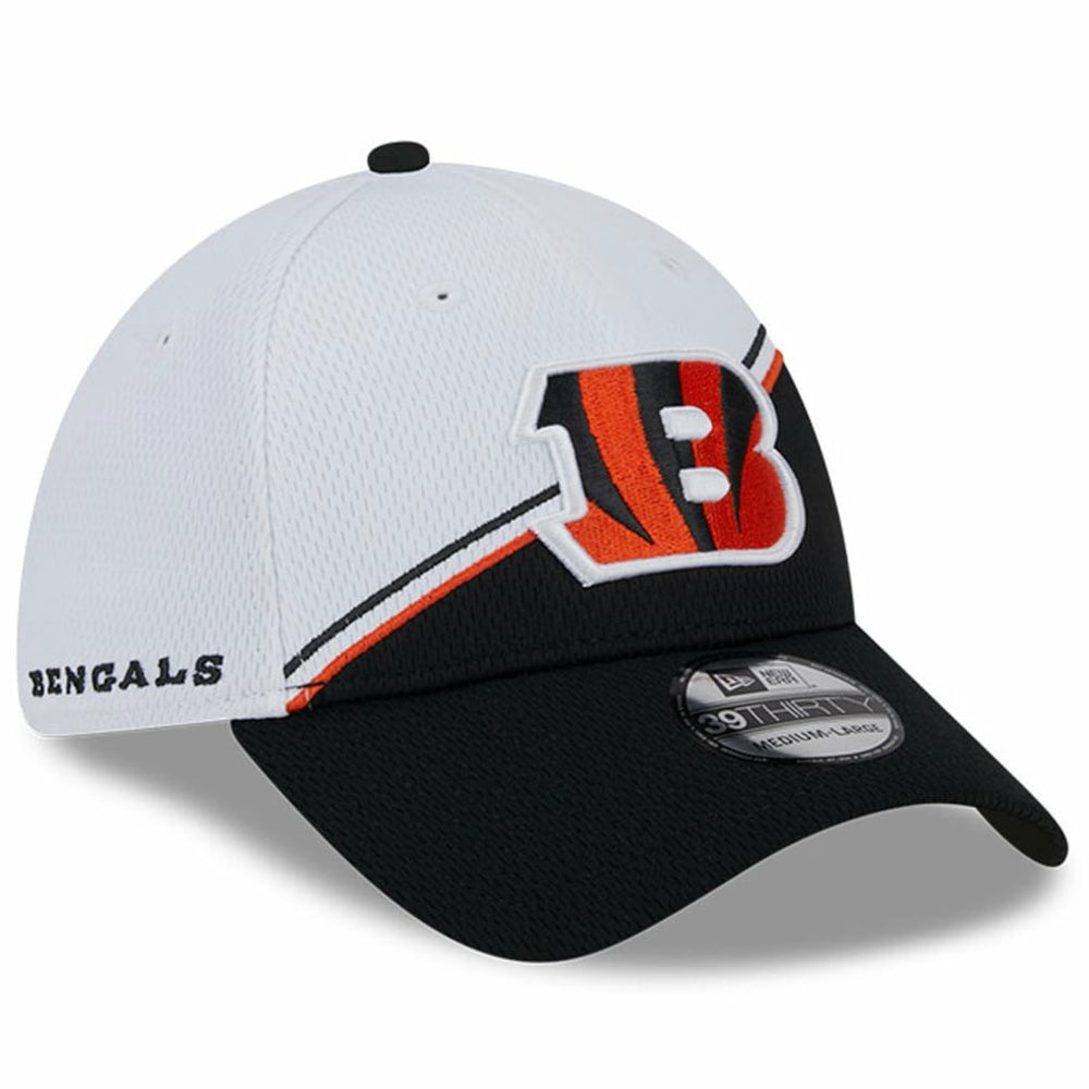 Cincinnati Bengals New Era 2023 Sideline 39THIRTY Flex Hat White/Black - NFL