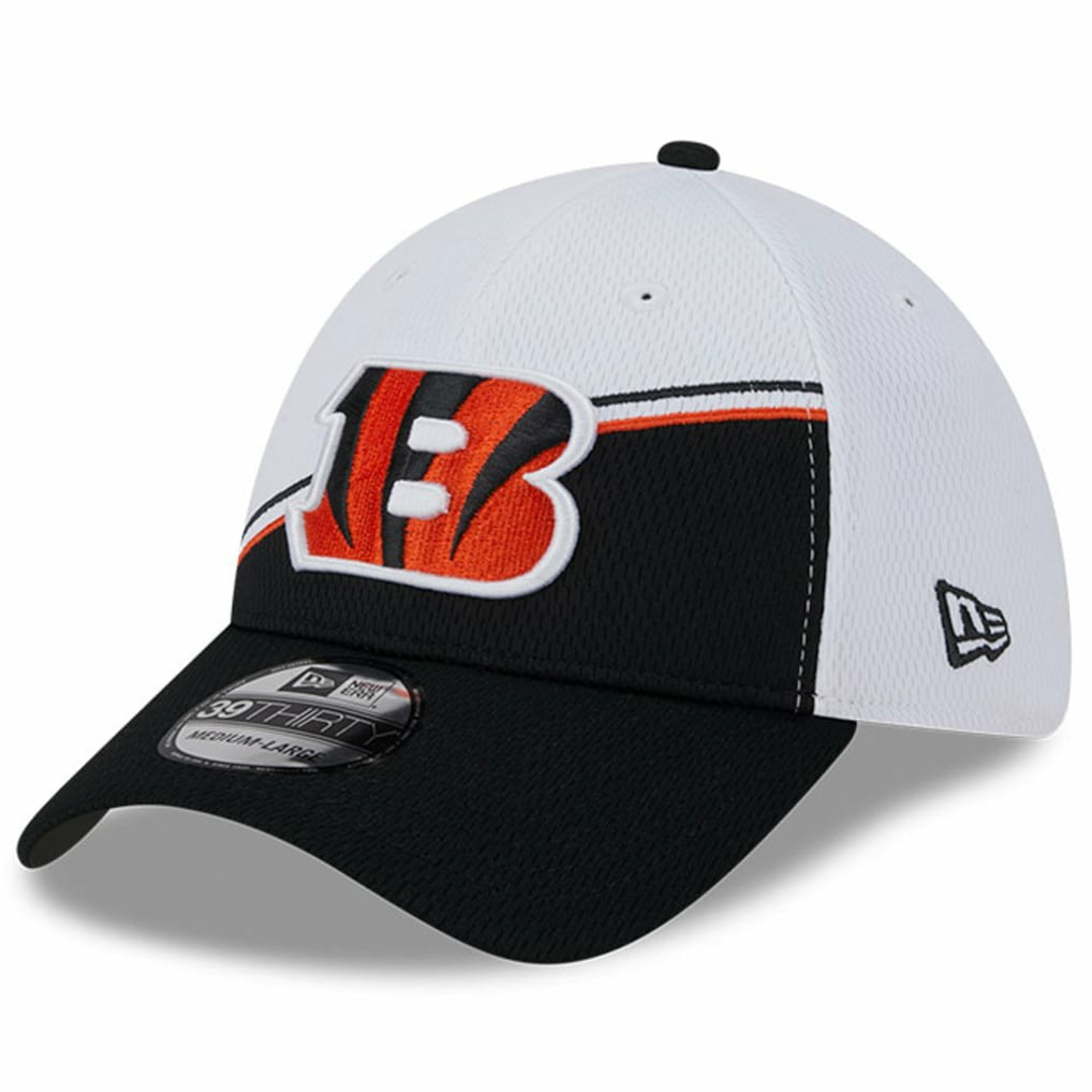 Cincinnati Bengals New Era 2023 Sideline 39THIRTY Flex Hat White/Black - NFL