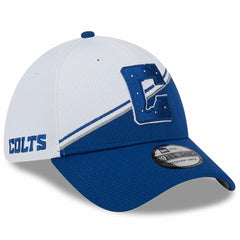 Indianapolis Colts New Era 2023 Sideline 39THIRTY Flex Hat White/Royal - NFL