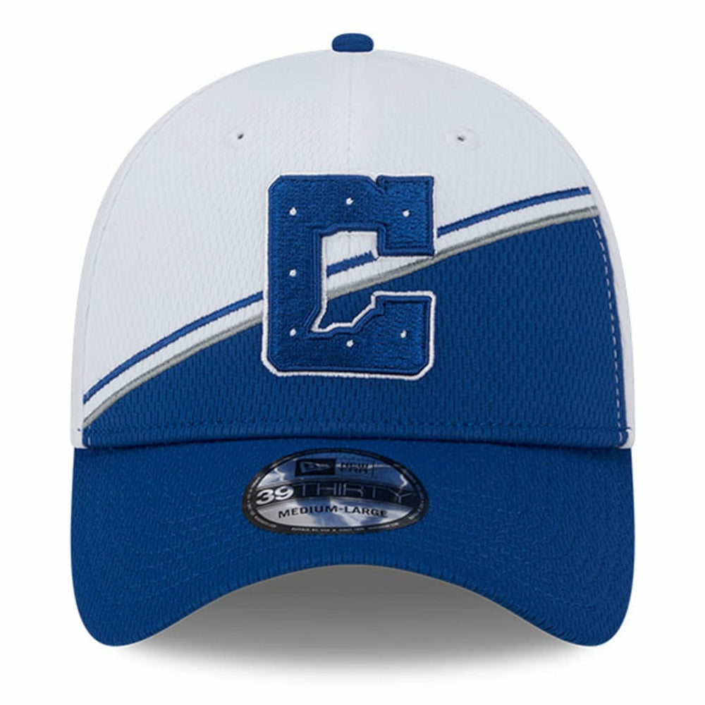 Indianapolis Colts New Era 2023 Sideline 39THIRTY Flex Hat White/Royal - NFL