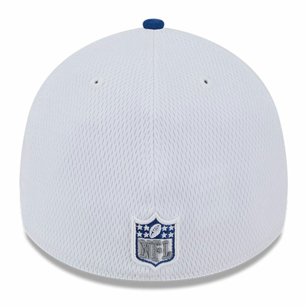 Indianapolis Colts New Era 2023 Sideline 39THIRTY Flex Hat White/Royal - NFL