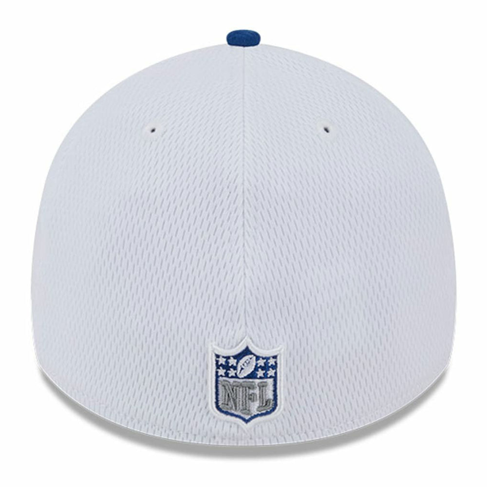 Indianapolis Colts New Era 2023 Sideline 39THIRTY Flex Hat White/Royal - NFL
