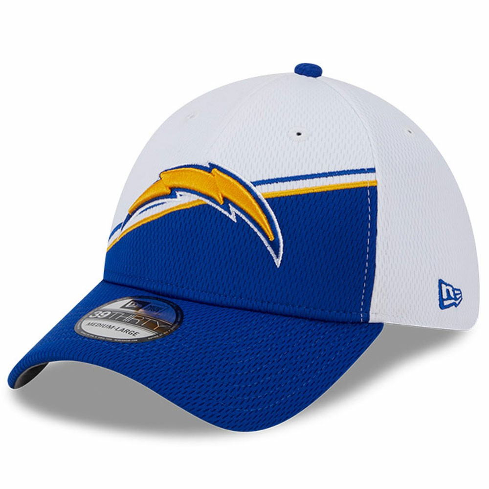 Los Angeles Chargers New Era 2023 Sideline 39THIRTY Flex Hat White/Blue - NFL