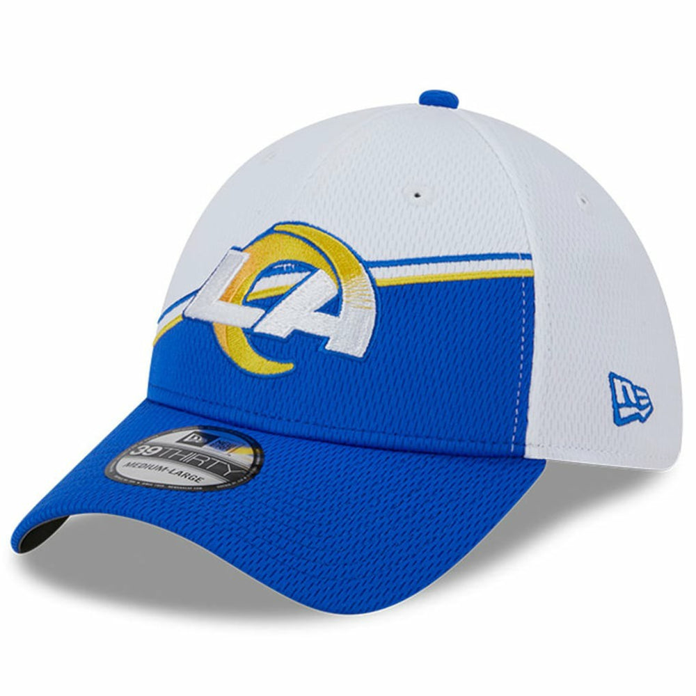 Los Angeles Rams New Era 2023 Sideline 39THIRTY Flex Hat White/Royal - NFL