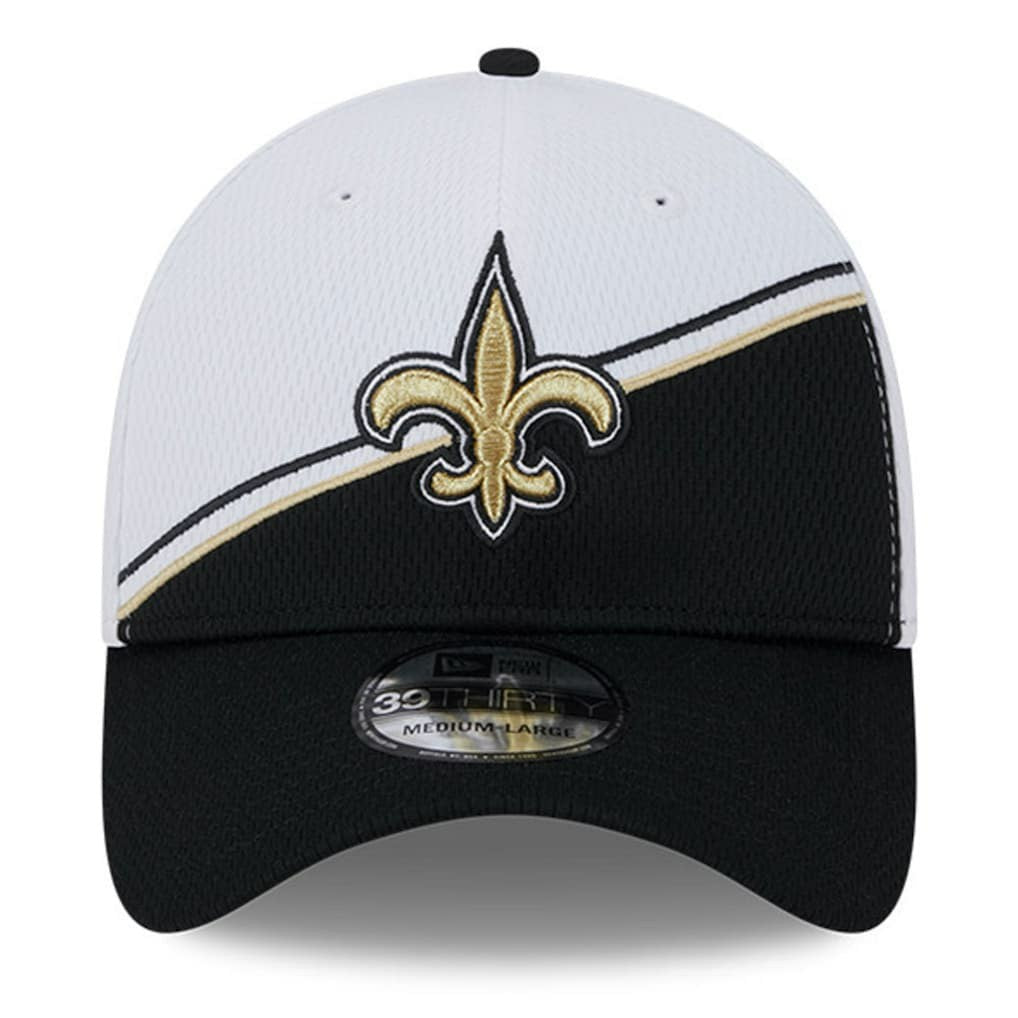 New Orleans Saints New Era 2023 Sideline 39THIRTY Flex Hat White/Black - NFL