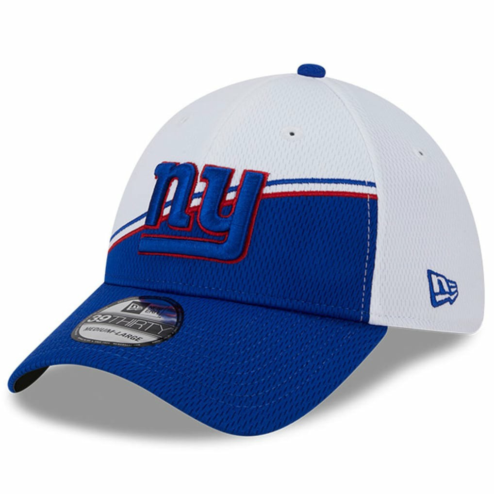 New York Giants New Era 2023 Sideline 39THIRTY Flex Hat White/Royal - NFL