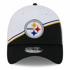 Pittsburgh Steelers New Era 2023 Sideline 39THIRTY Flex Hat White/Black - NFL