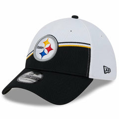 Pittsburgh Steelers New Era 2023 Sideline 39THIRTY Flex Hat White/Black - NFL