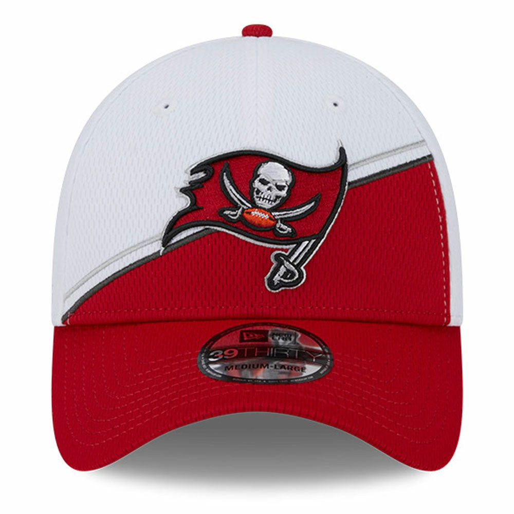 Tampa Bay Buccaneers New Era 2023 Sideline 39THIRTY Flex Hat White/Red - NFL