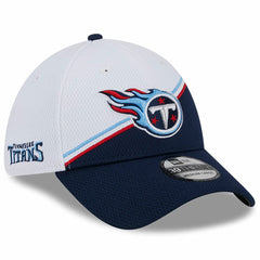 Tennessee Titans New Era 2023 Sideline 39THIRTY Flex Hat White/Navy - NFL