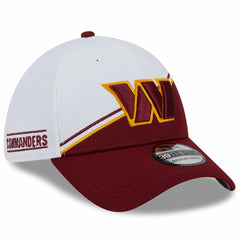 Washington Commanders New Era 2023 Sideline 39THIRTY Flex Hat White/Burgundy - NFL