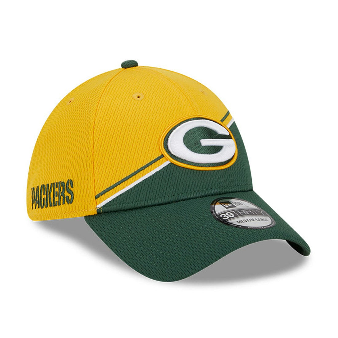 Green Bay Packers New Era 2023 Sideline 39THIRTY Flex Hat Gold/Green - NFL