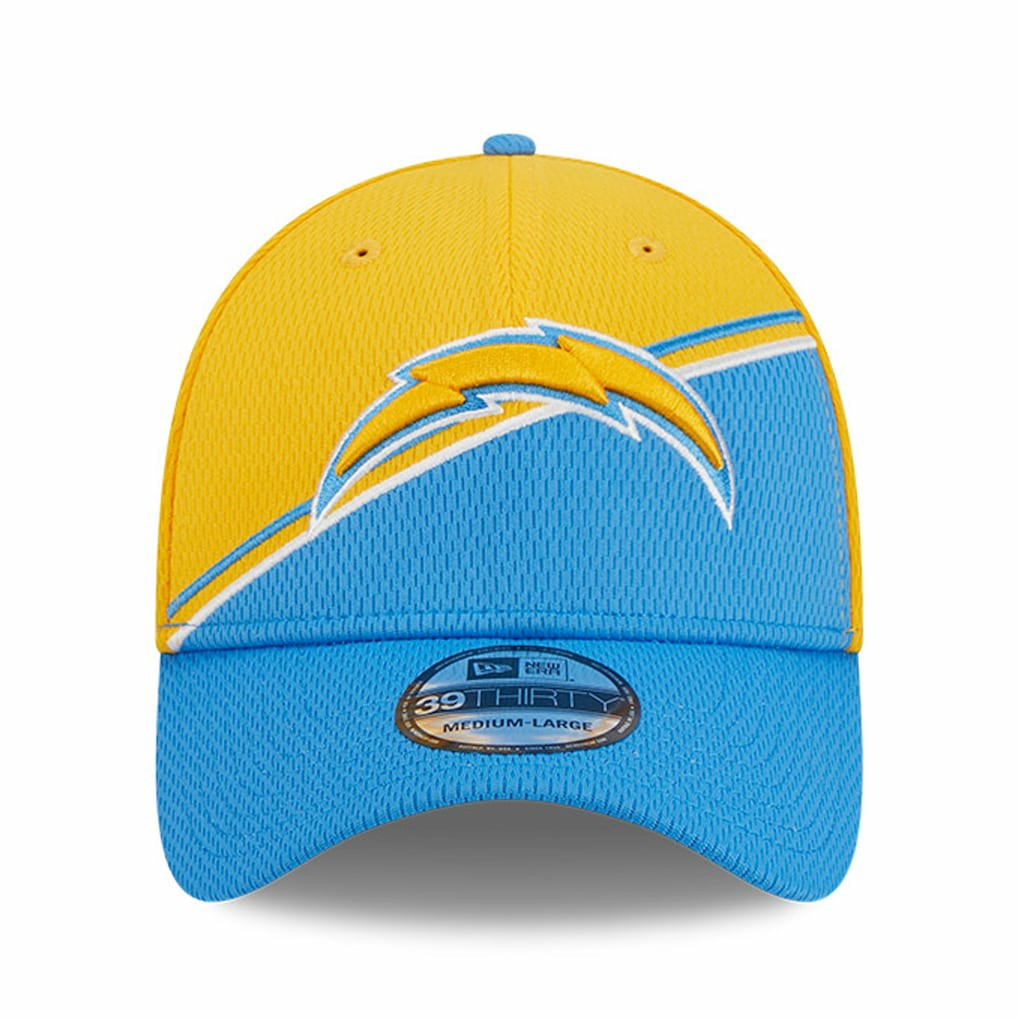 Los Angeles Chargers New Era 2023 Sideline 39THIRTY Flex Hat Gold/Powder Blue - NFL
