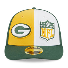 Green Bay Packers New Era 2023 Sideline Low Profile 59FIFTY Fitted Hat Yellow/Green - NFL