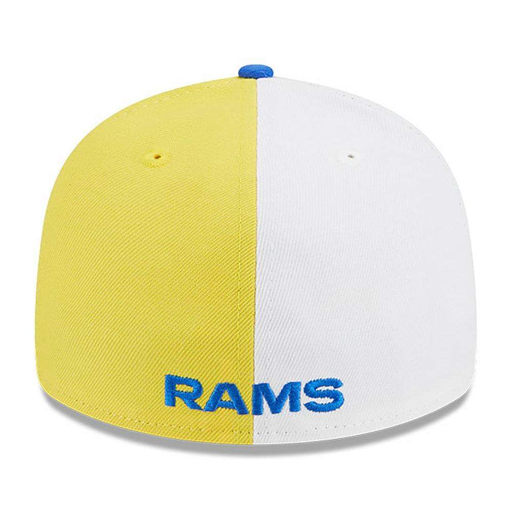 Los Angeles Rams New Era 2023 Sideline Low Profile 59FIFTY Fitted Hat Yellow/Royal - NFL