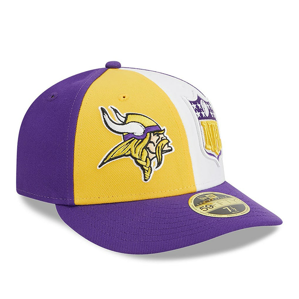 Minnesota Vikings New Era 2023 Sideline Low Profile 59FIFTY Fitted Hat Gold/Purple - NFL