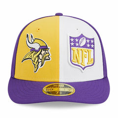 Minnesota Vikings New Era 2023 Sideline Low Profile 59FIFTY Fitted Hat Gold/Purple - NFL