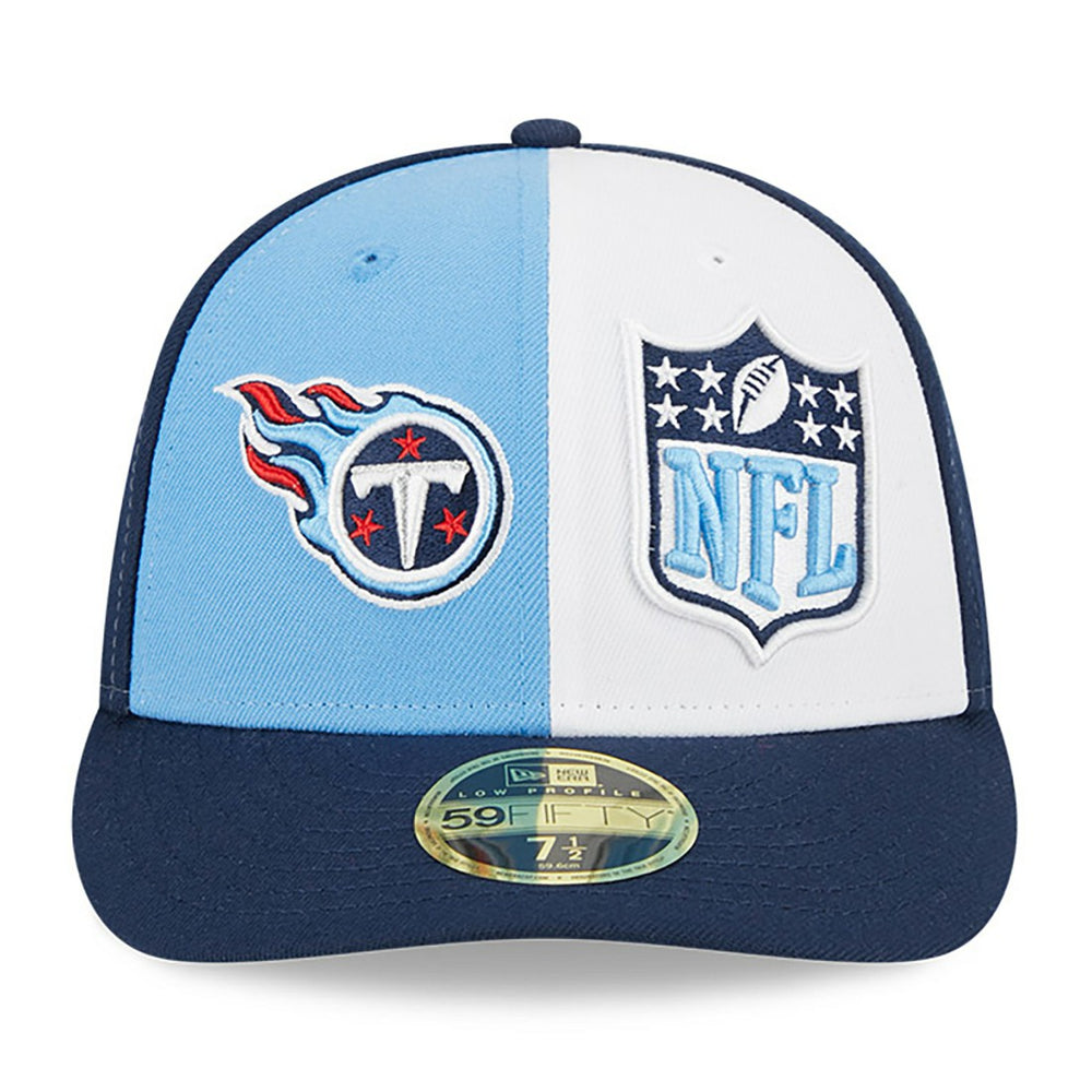 Tennessee Titans New Era 2023 Sideline Low Profile 59FIFTY Fitted Hat Light Blue/Navy - NFL