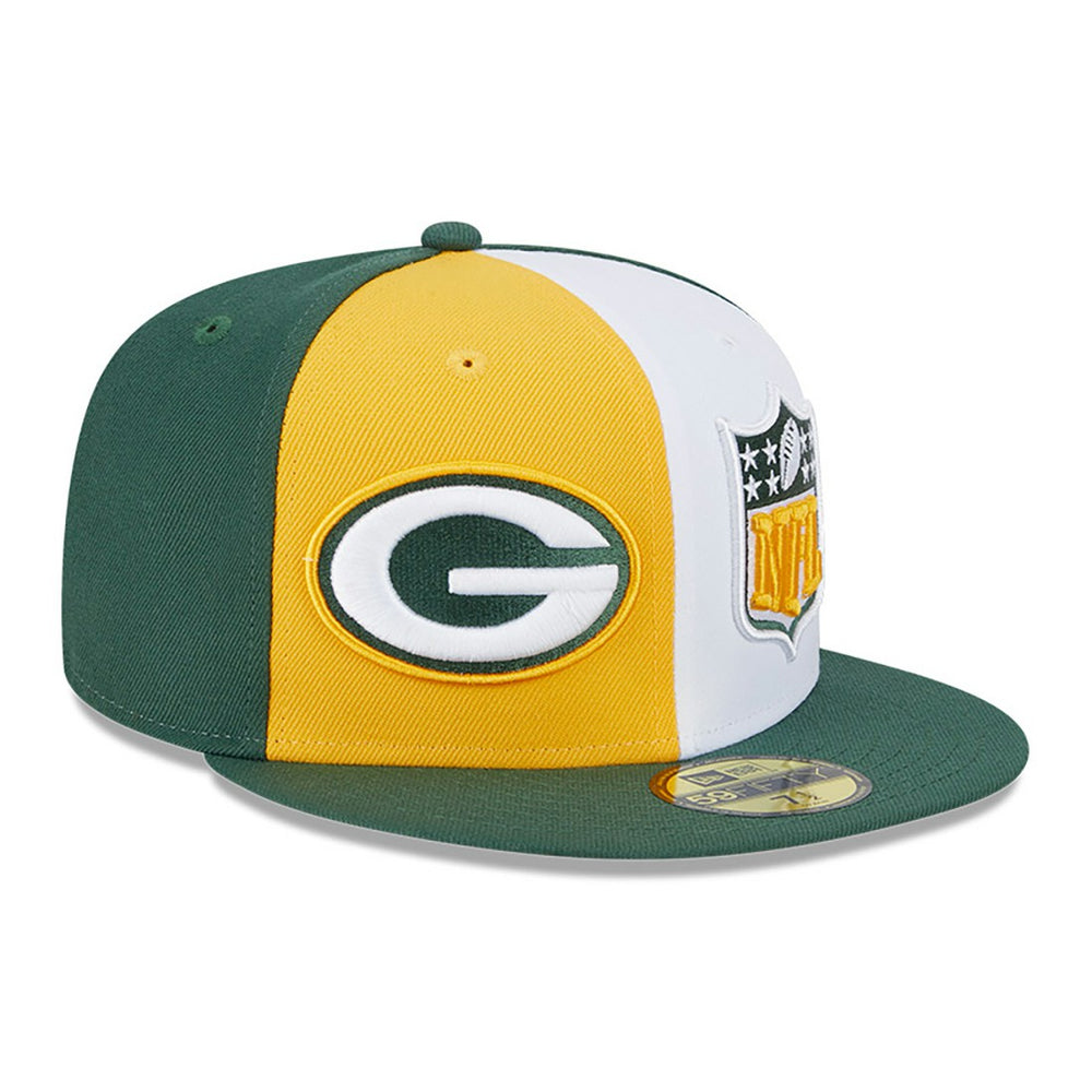 Green Bay Packers New Era 2023 Sideline 59FIFTY Fitted Hat Gold/Green - NFL