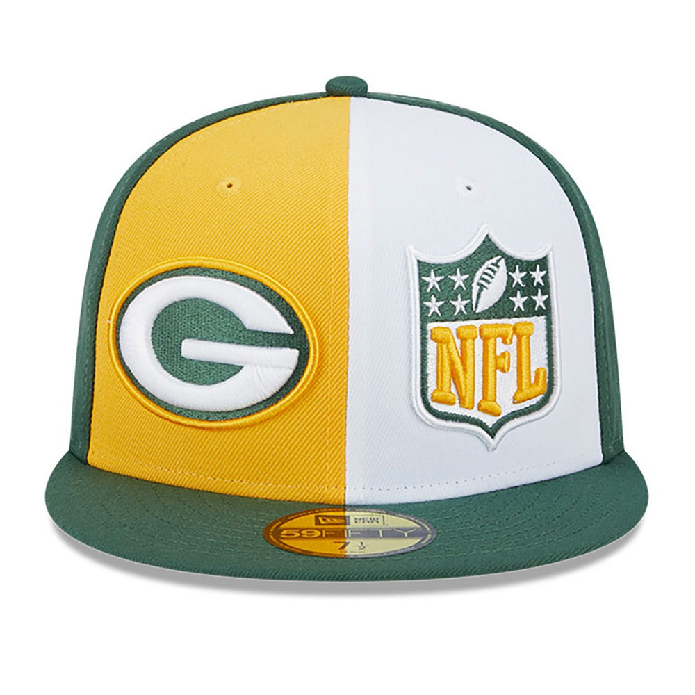 Green Bay Packers New Era 2023 Sideline 59FIFTY Fitted Hat Gold/Green - NFL