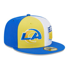 Los Angeles Rams New Era 2023 Sideline 59FIFTY Fitted Hat Gold/Royal - NFL