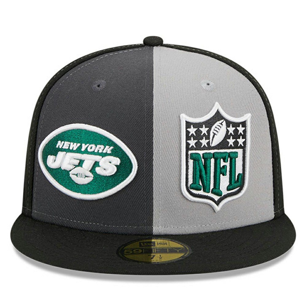 New York Jets New Era 2023 Sideline 59FIFTY Fitted Hat Gray/Black - NFL