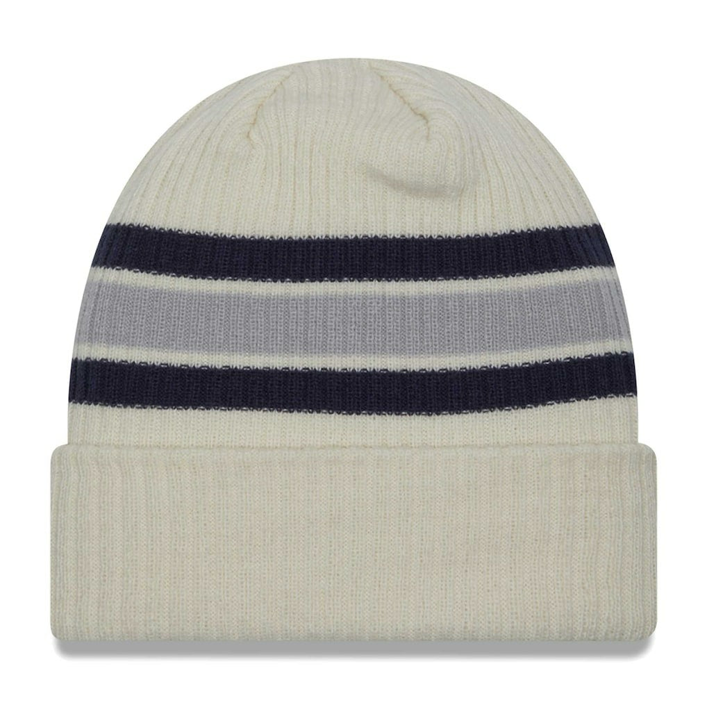 Dallas Cowboys New Era Vintage Cuffed Knit Hat Cream - NFL