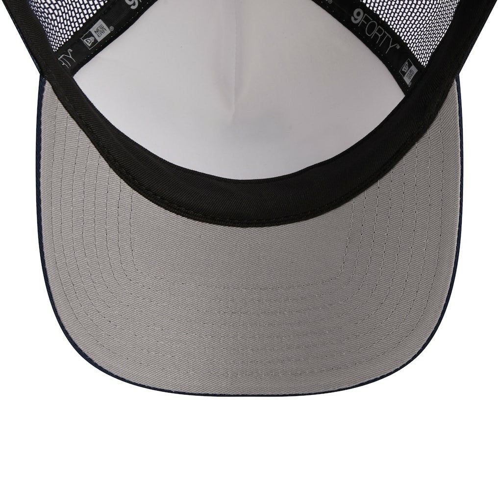 Dallas Cowboys New Era Stacked A-Frame Trucker 9FORTY Adjustable Hat White/Navy - NFL