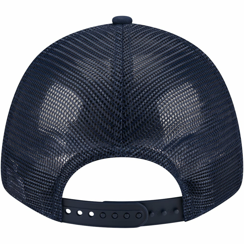 Dallas Cowboys New Era Plate 9FORTY Trucker Adjustable Hat Navy - NFL