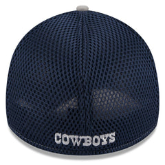 Dallas Cowboys New Era Pipe Retro Joe 39THIRTY Flex Hat Silver/Navy - NFL
