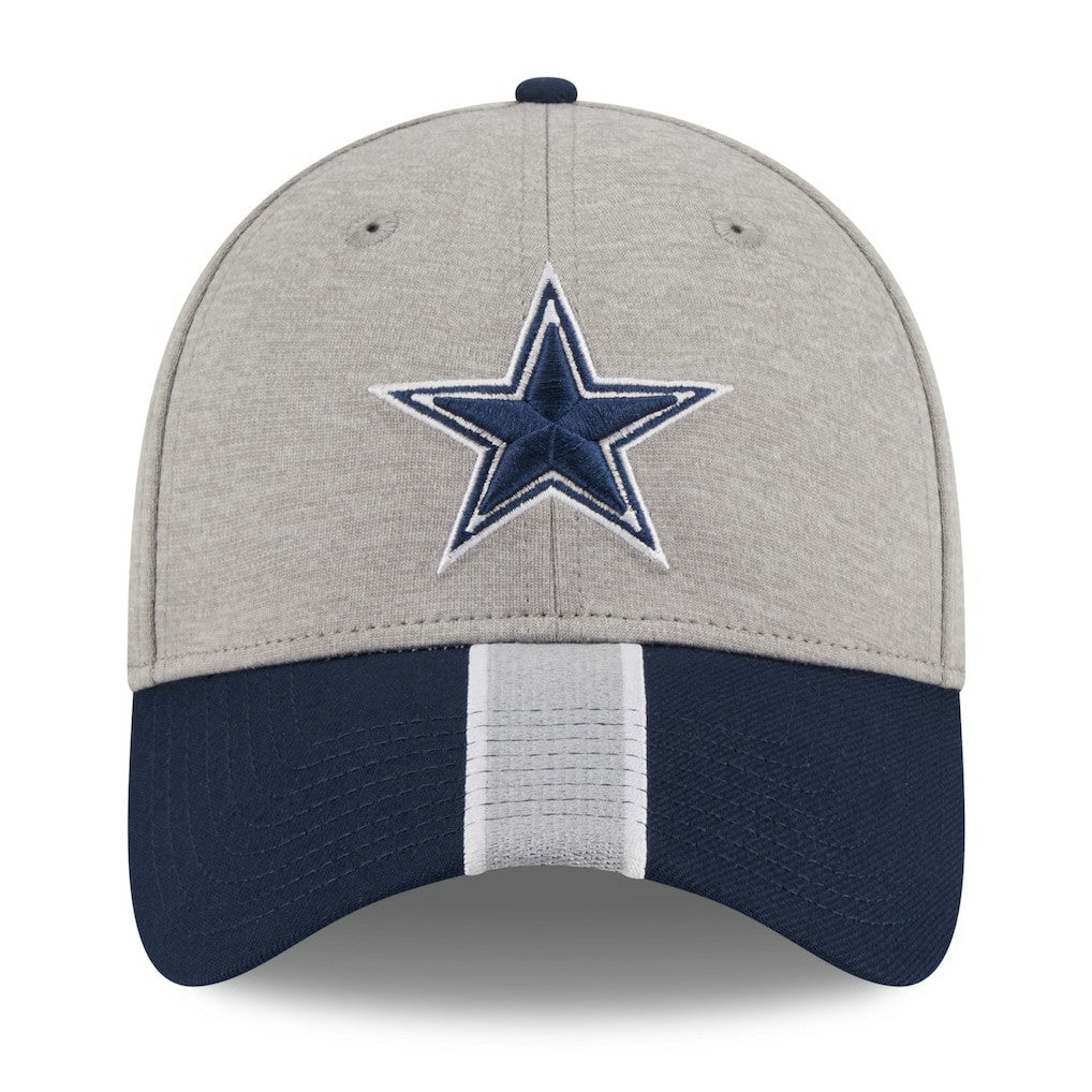 Dallas Cowboys New Era Stripe 39THIRTY Flex Hat Heather Silver - NFL