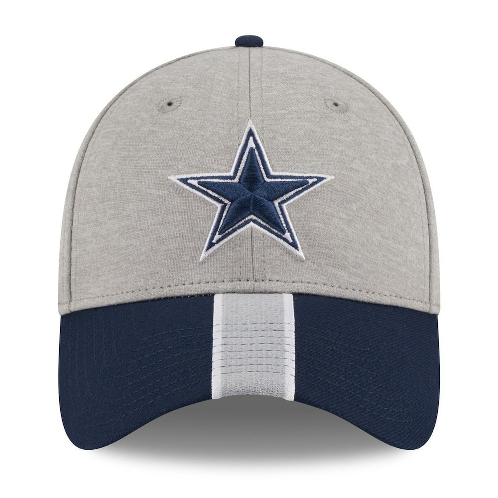Dallas Cowboys New Era Stripe 39THIRTY Flex Hat Heather Silver - NFL