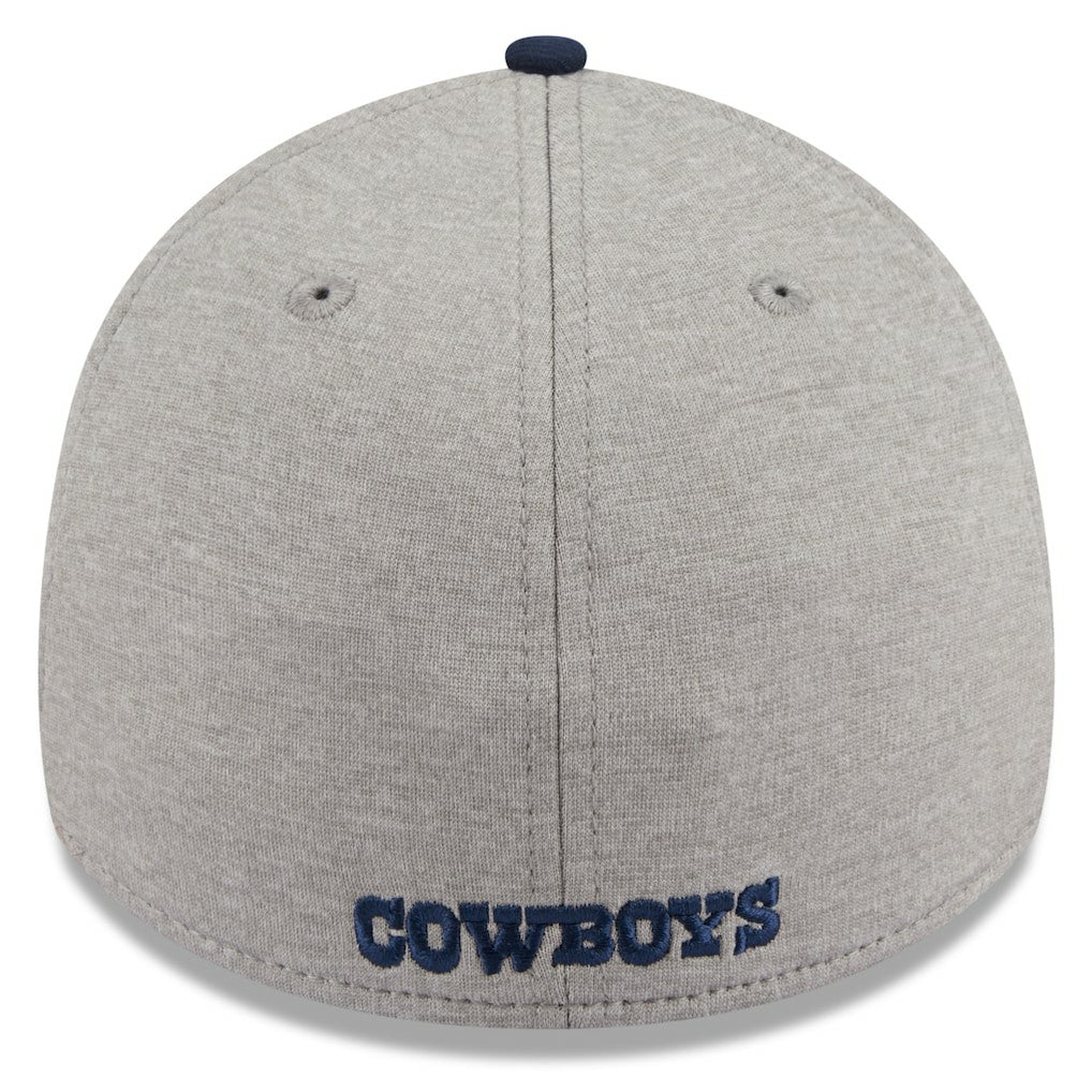 Dallas Cowboys New Era Stripe 39THIRTY Flex Hat Heather Silver - NFL