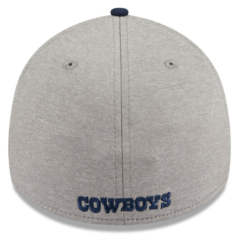 Dallas Cowboys New Era Stripe 39THIRTY Flex Hat Heather Silver - NFL