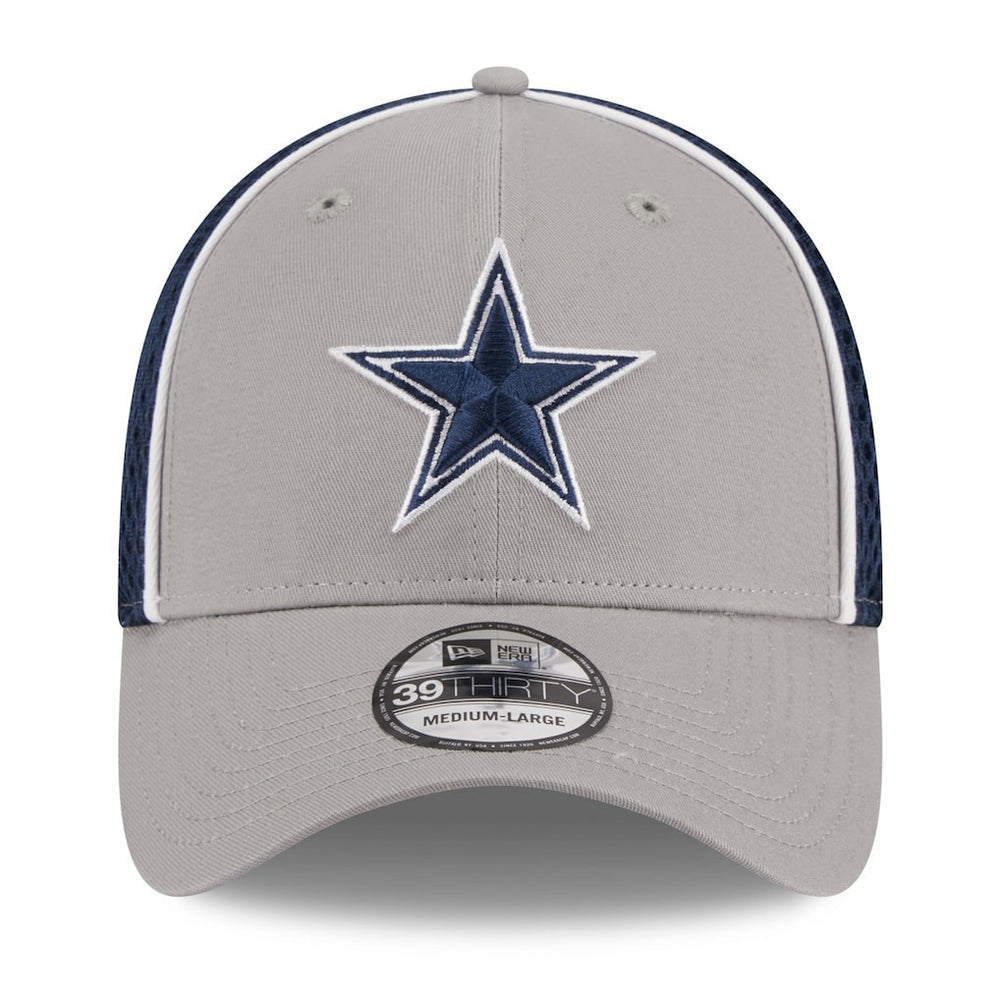 Dallas Cowboys New Era Pipe 39THIRTY Flex Hat Gray - NFL