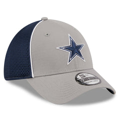 Dallas Cowboys New Era Pipe 39THIRTY Flex Hat Gray - NFL