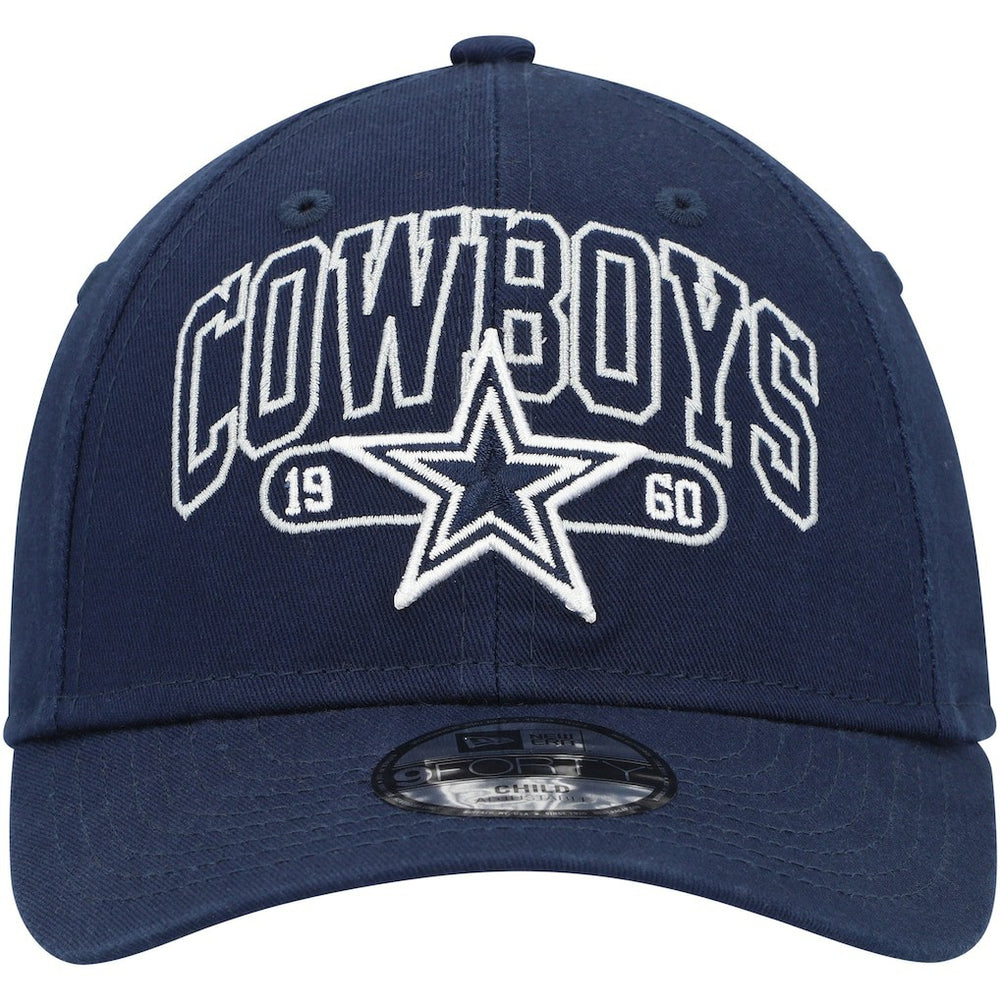 Dallas Cowboys New Era Preschool Outline 9FORTY Adjustable Hat Navy - NFL