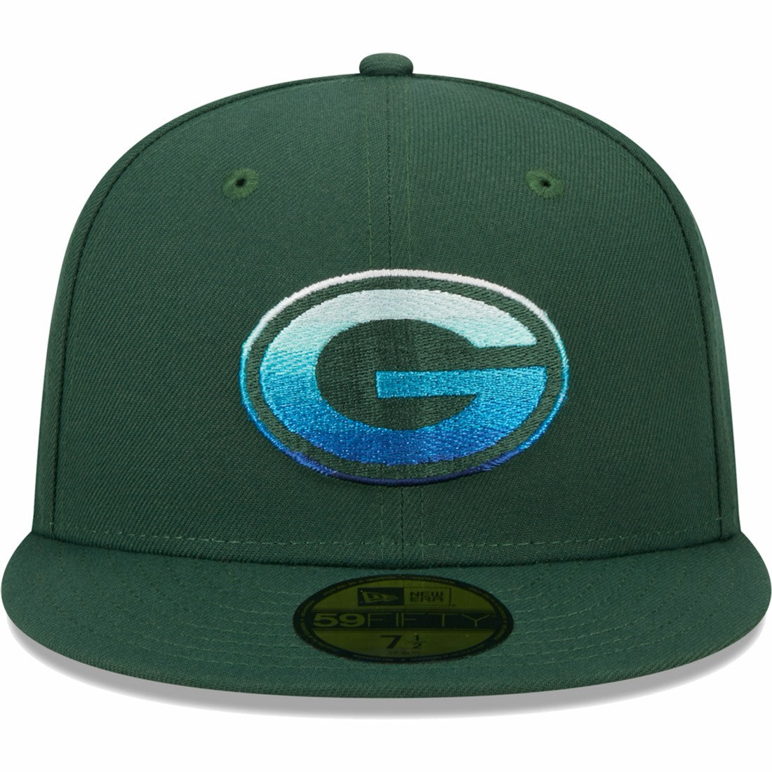 Green Bay Packers New Era Gradient 59FIFTY Fitted Hat Green - NFL