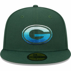 Green Bay Packers New Era Gradient 59FIFTY Fitted Hat Green - NFL
