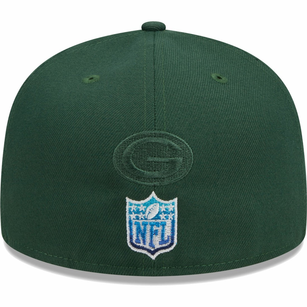 Green Bay Packers New Era Gradient 59FIFTY Fitted Hat Green - NFL