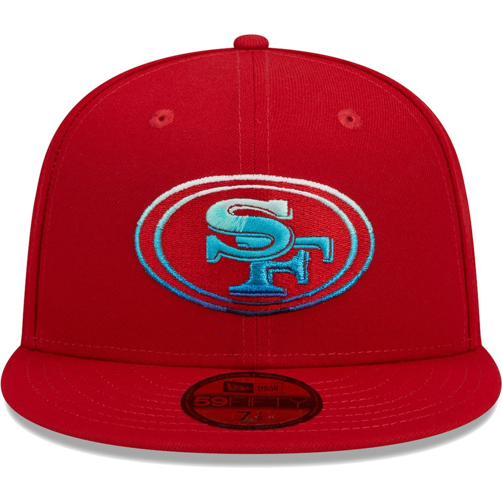 San Francisco 49ers New Era Gradient 59FIFTY Fitted Hat Scarlet - NFL