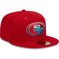 San Francisco 49ers New Era Gradient 59FIFTY Fitted Hat Scarlet - NFL