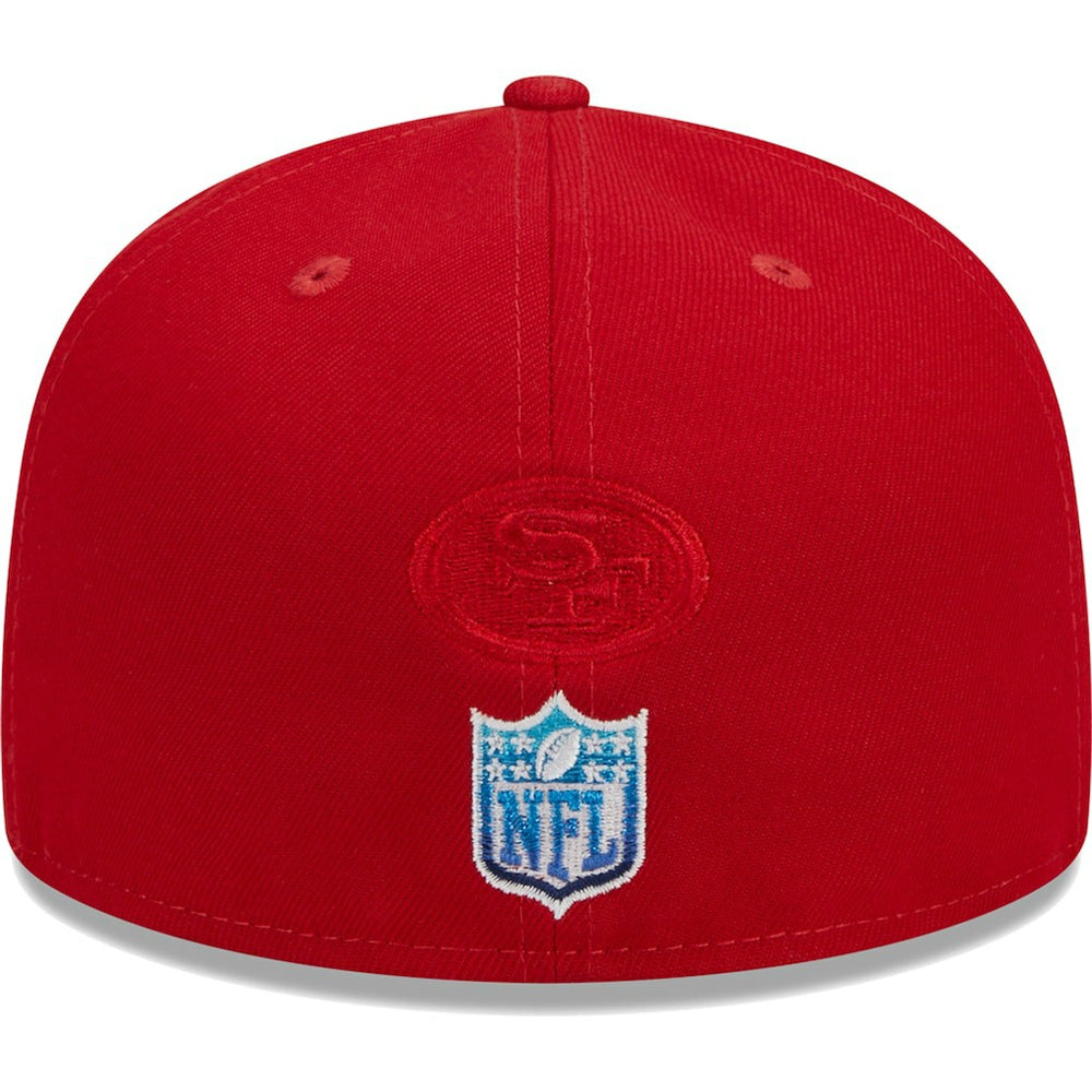 San Francisco 49ers New Era Gradient 59FIFTY Fitted Hat Scarlet - NFL