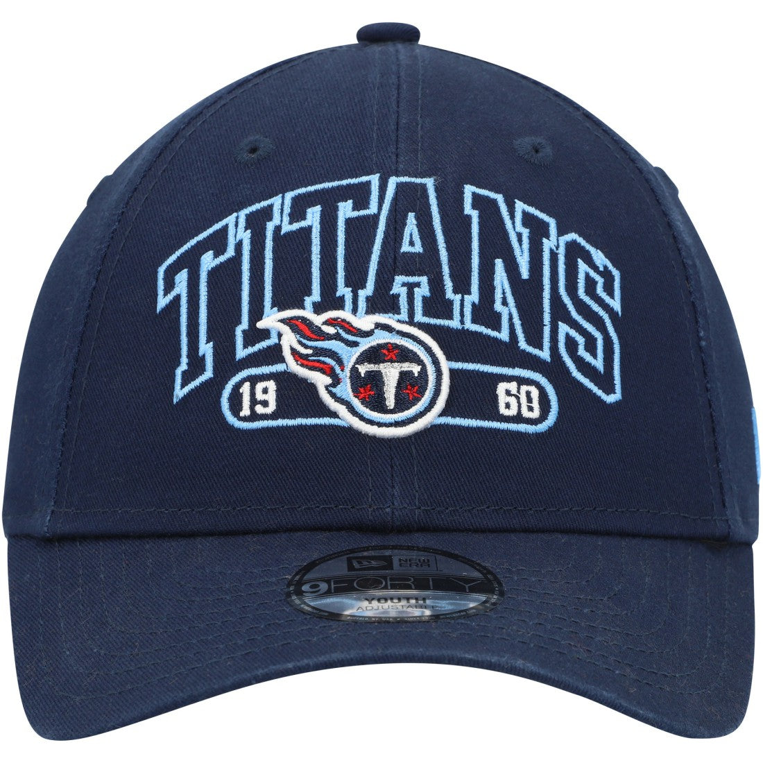 Tennessee Titans New Era Youth Outline 9FORTY Adjustable Hat Navy - NFL