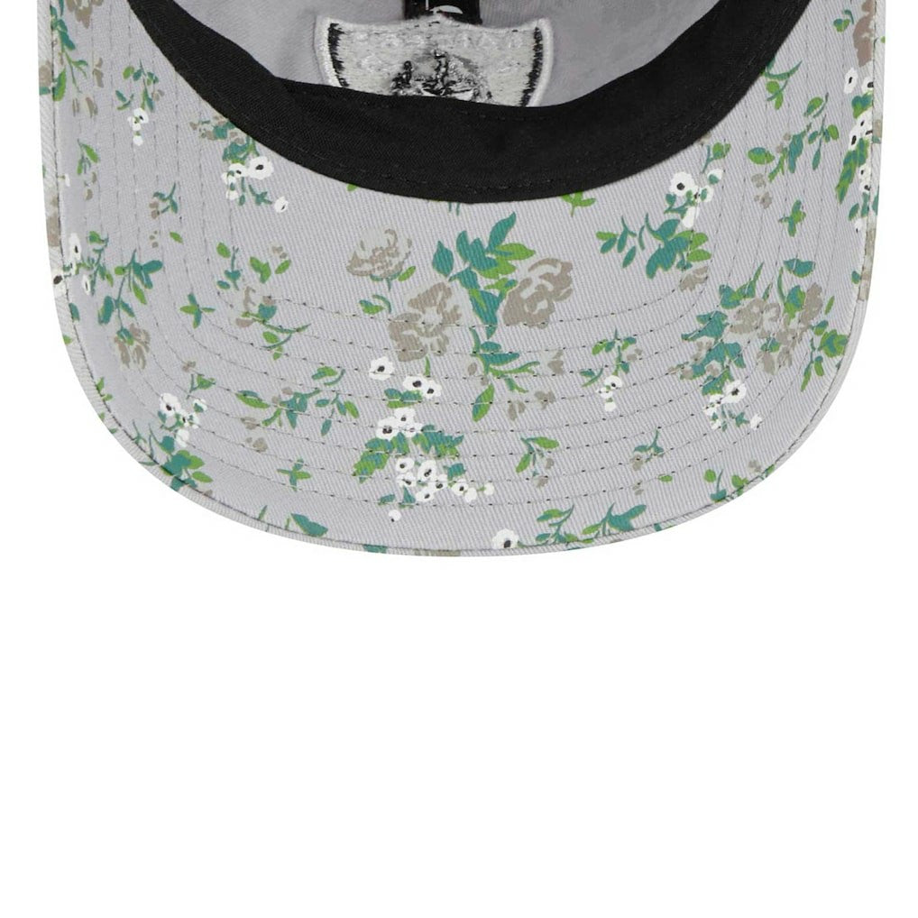 Las Vegas Raiders New Era Girls Youth Bouquet 9TWENTY Adjustable Hat Gray - NFL